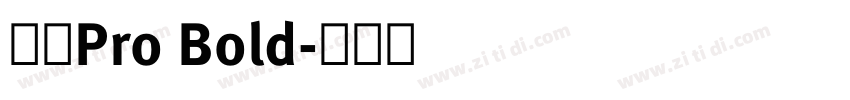 日产Pro Bold字体转换